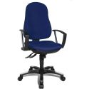 Chaise de Bureau HARPER noir avec accoudoirs