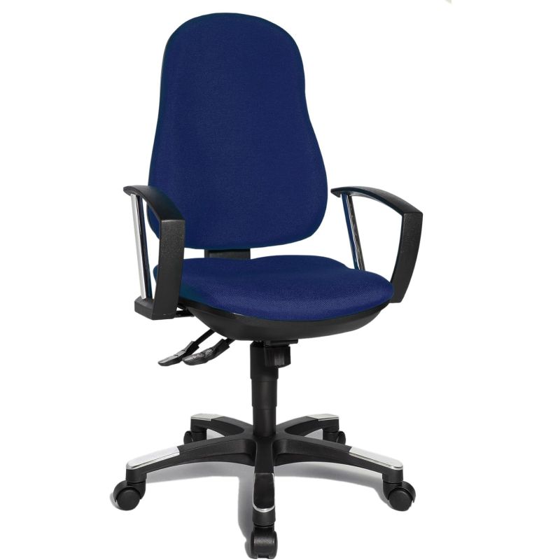 Chaise de Bureau HARPER noir avec accoudoirs