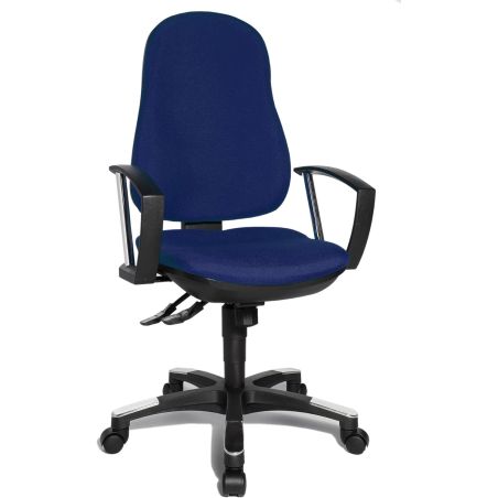 Chaise de Bureau HARPER noir avec accoudoirs