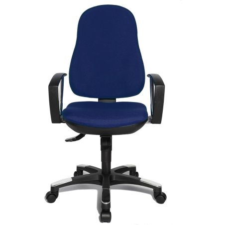 Chaise de Bureau HARPER noir avec accoudoirs