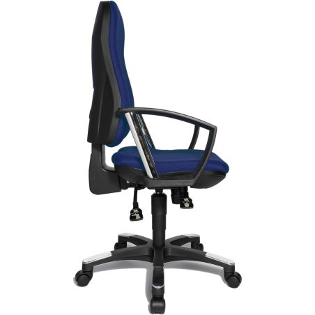 Chaise de Bureau HARPER noir avec accoudoirs