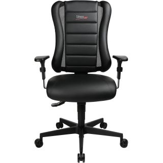 Chaise de Bureau gamer BURTON noir avec accoudoirs