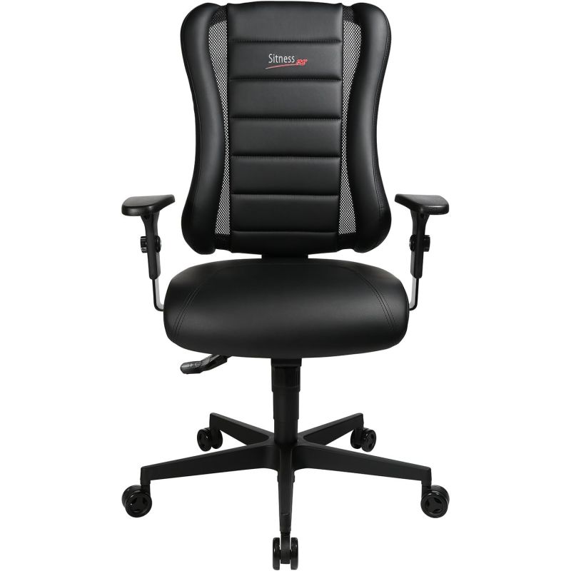 Chaise de Bureau gamer BURTON noir avec accoudoirs