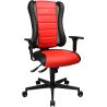 Chaise de Bureau gamer BURTON rouge avec accoudoirs