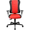 Chaise de Bureau gamer BURTON rouge avec accoudoirs