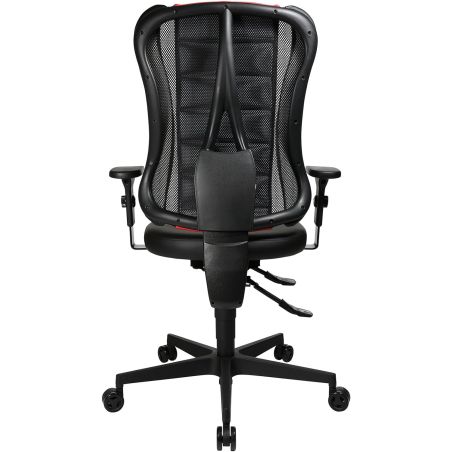 Chaise de Bureau gamer BURTON rouge avec accoudoirs
