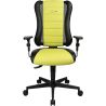 Chaise de Bureau gamer BURTON vert avec accoudoirs