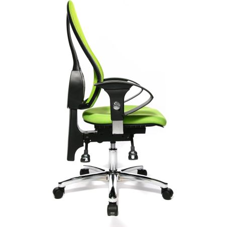 Chaise de Bureau ROLAND vert pomme avec accoudoirs