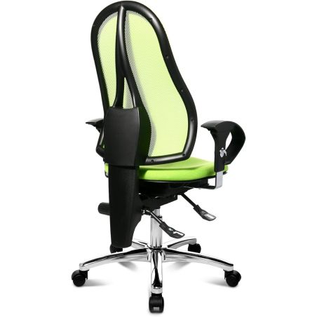 Chaise de Bureau ROLAND vert pomme avec accoudoirs