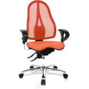 Chaise de Bureau ROLAND orange avec accoudoirs