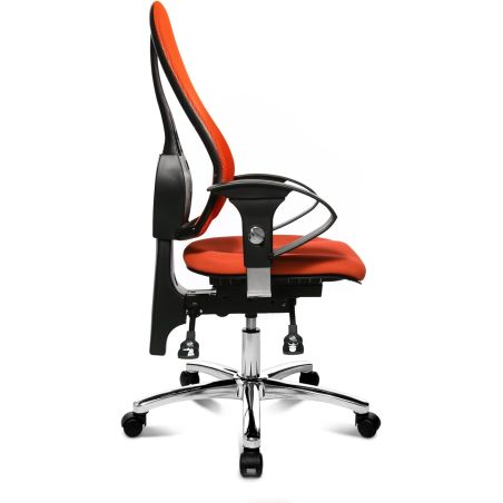 Chaise de Bureau ROLAND orange avec accoudoirs