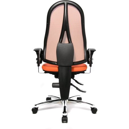 Chaise de Bureau ROLAND orange avec accoudoirs