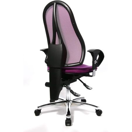 Chaise de Bureau ROLAND violet avec accoudoirs