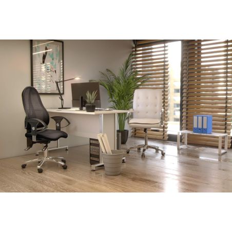 Chaise de Bureau ROLAND noir avec accoudoirs