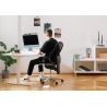 Chaise de Bureau ROLAND noir avec accoudoirs