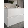 Meublesuspendu avec vasque HESTIA 82 cm en blanc brillant
