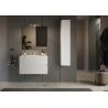 Meublesuspendu avec vasque HESTIA 82 cm en blanc brillant