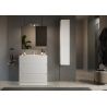 Meuble avec vasque HESTIA 82 cm en blanc brillant