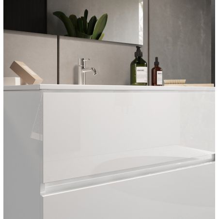 Meuble avec vasque HESTIA 82 cm en blanc brillant