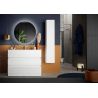 Meuble avec vasque HESTIA 100 cm en blanc brillant
