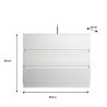 Meuble avec vasque HESTIA 100 cm en blanc brillant