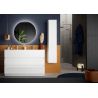 Meuble avec double vasque HESTIA 122 cm en blanc brillant