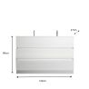 Meuble avec double vasque HESTIA 122 cm en blanc brillant