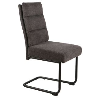 Chaise KAMA en tissu anthracite ou beige