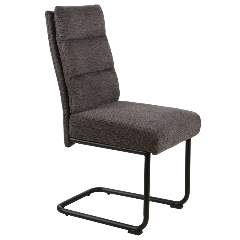 Chaise KAMA en tissu anthracite ou beige