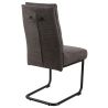 Chaise KAMA en tissu anthracite ou beige