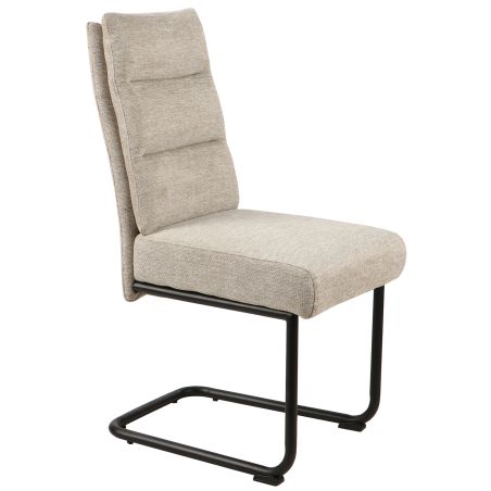 Chaise KAMA en tissu anthracite ou beige