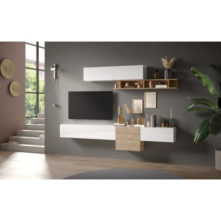 Ensemble meuble TV KAGAMI CADIZ composé de 5 éléments