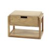 Chevet CRAINE en bois d'acacia avec 1 tiroir et 1 niche