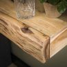 Set de 2 chevets MARTINA en bois d'acacia avec 1 tiroir