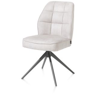 Bell, chaise - pietement graphite - pivotante - confort ressorts - Calabria