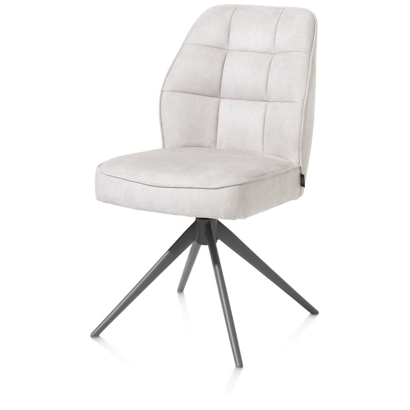 Bell, chaise - pietement graphite - pivotante - confort ressorts - Calabria