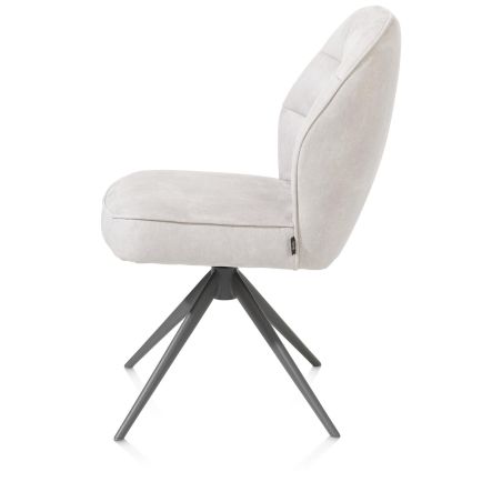 Bell, chaise - pietement graphite - pivotante - confort ressorts - Calabria