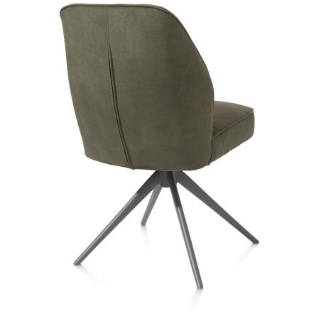 Bell, chaise - pietement graphite - pivotante - confort ressorts - Calabria