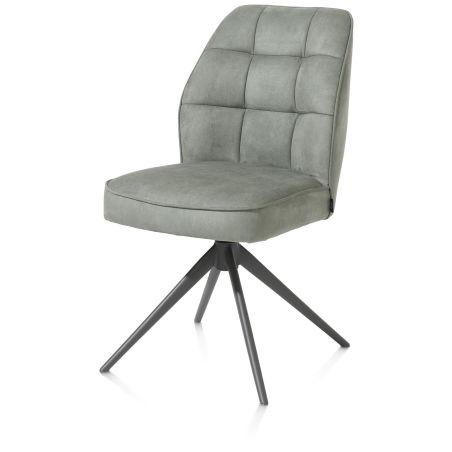Bell, chaise - pietement graphite - pivotante - confort ressorts - Calabria