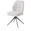 Bell, chaise - pietement graphite - pivotante - confort ressorts - combination Calabria / Vada - Henders and Hazel