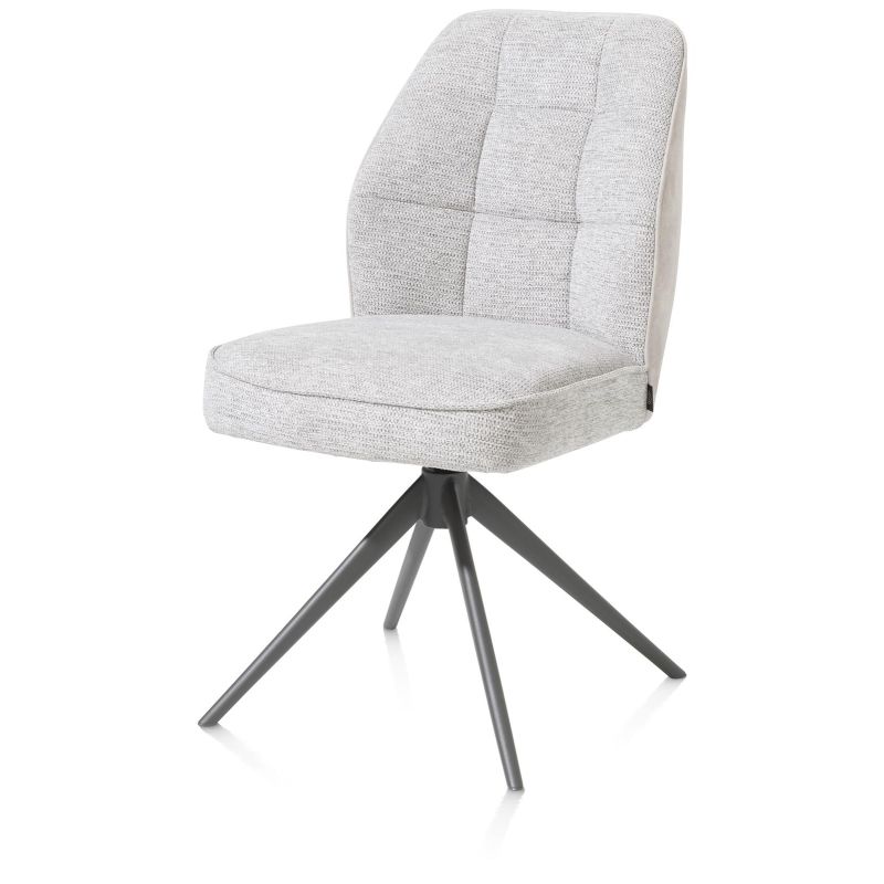 Bell, chaise - pietement graphite - pivotante - confort ressorts - combination Calabria / Vada - Henders and Hazel