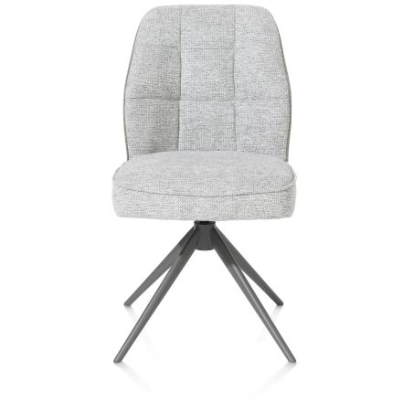 Bell, chaise - pietement graphite - pivotante - confort ressorts - combination Calabria / Vada - Henders and Hazel