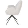 Bell, chaise a accoudoirs - pietement graphite - pivotante - confort ressorts - combi Calabria / Vad