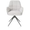 Bell, chaise a accoudoirs - pietement graphite - pivotante - confort ressorts - combi Calabria / Vad