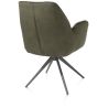 Bell, chaise a accoudoirs - pietement graphite - pivotante - confort ressorts - combi Calabria / Vad
