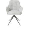 Bell, chaise a accoudoirs - pietement graphite - pivotante - confort ressorts - combi Calabria / Vad