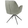 Bell, chaise a accoudoirs - pietement graphite - pivotante - confort ressorts - combi Calabria / Vad