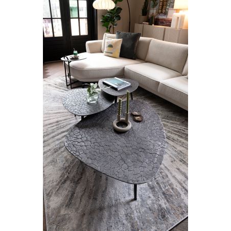 Dorval, table basse 53 x 54 cm. + texture - Henders and Hazel