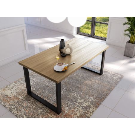 Table 210 cm GABRIEL LIGHT en décor chêne clair