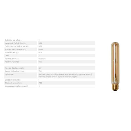 Lampadaire LEWIS avec 3 ampoules incluses